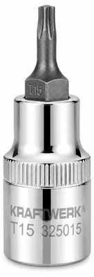 Produktbild von KRAFTWERK 325015, 2 Stück(e), Torx, 1/2", T15, Chrom-Vanadium-Stahl, 56 mm, KI-generiertes Bild