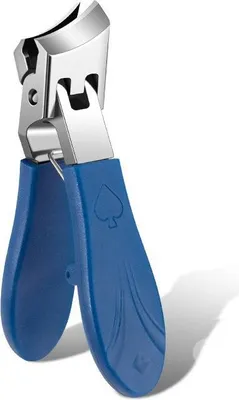 Produktbild von INF Anti-Splash Edelstahl Schräge Nagelschere für Dicke Nägel Blau