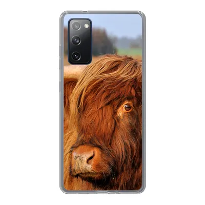 Produktbild von MuchoWow® Handyhülle Schutzhülle Hülle für Samsung Galaxy S20 FE Schottischer Highlander - Gras - Baum Silikon Softcase Handy Hülle - Abdeckung