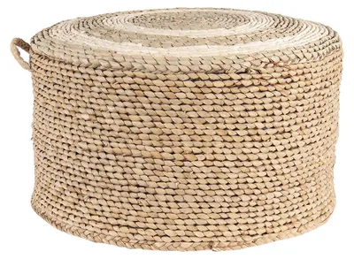 Produktbild von Clayre & Eef Pouf Ø 40x23 cm Braun Stroh