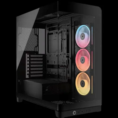 Produktbild von CORSAIR Geh Midi 4500X LX RGB Tempered Glass Black