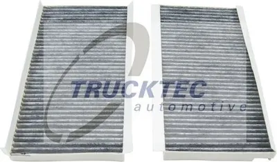 Produktbild von TRUCKTEC AUTOMOTIVE 08.59.024 Innenraumfilter Pollenfilter für BMW 5 Limousine (E60) Aktivkohle