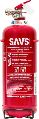 Produktbild von SAVS Feuerlöscher Schaum 2 Liter - 5A 34B - Mit Halterung - Europäische Produktion - Schaumlöscher