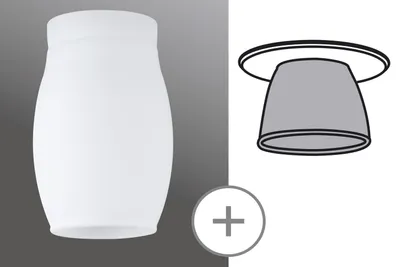 Produktbild von Paulmann Premium Glas DecoSystems Cocone Satin/Glas