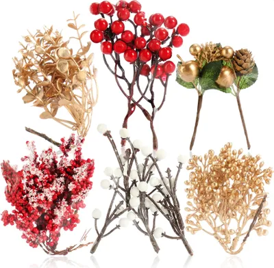 Produktbild von COM-FOUR® Weihnachtsdekoration - dekorative Zweige zum Basteln - weihnachtliche Streudeko - Bastel Set - Weihnachtspotpourri als Tischdeko