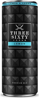Produktbild von Three Sixty Vodka + Bitter Lemon 10% 0,33l