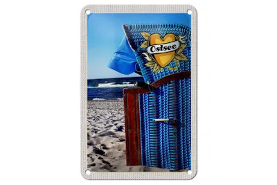 Produktbild von Blechschild Reise 12x18cm Ostsee blau Küste Strand Schild