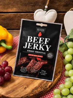 Produktbild von Beef Jerky Smoky Original High Protein 25g