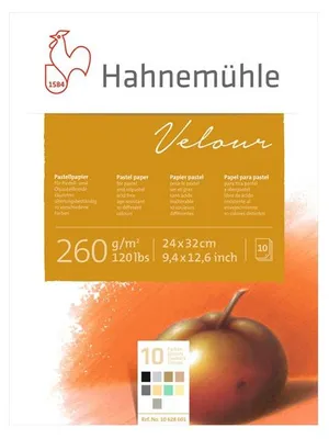 Immagine prodotto di Blocco di carte colorate per pastello HAHNEMÜHLE VELOUR | dimensioni diverse - 24x32cm