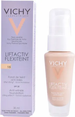 Zdjęcie produktu dla Vichy Liftactiv Flexiteint Przeciwzmarszczkowy makijaż w płynie 15 Opal 30 ml