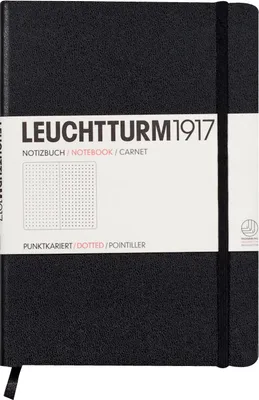 Produktbild von Notizbuch Slim Master A4+ dotted schwarz