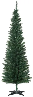 Zdjęcie produktu dla Choinka 390 zielonych końcówek Ø 55 x W180 cm ze stabilnym stojakiem z tworzywa sztucznego do dekoracji świątecznych