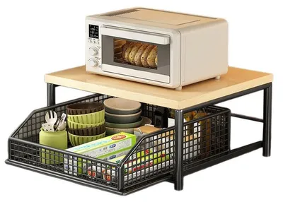 Immagine prodotto di Organizzatore da cucina salvaspazio con cassetto - Nero
