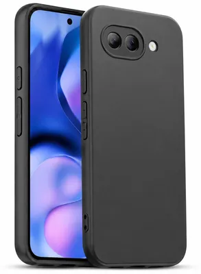 Immagine prodotto di Custodia in silicone per Google Pixel 10a - Custodia protettiva nera opaca - Cover posteriore per cellulare