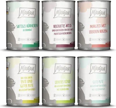Produktbild von MjAMjAM - leckere Mahlzeiten Mixpaket III für deine Katze 6x 400g