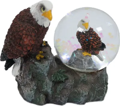 Produktbild von Glitzerkugel Adler, Weißkopfseeadler,  Schneekugel Tier Tiere Vogel Vögel Schneekugeln