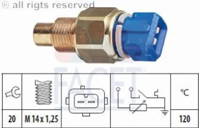 Produktbild von Facet Sensor, Kühlmitteltemperatur  7.3558