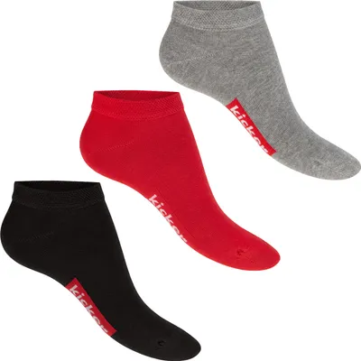 Immagine prodotto di calzini kicker da donna e da uomo (3 paia) - nero rosso grigio 47-50
