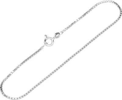 Produktbild von Armband 925 Sterling Silber 19cm Venezianerkette 8fach diamantiert Armbandkette