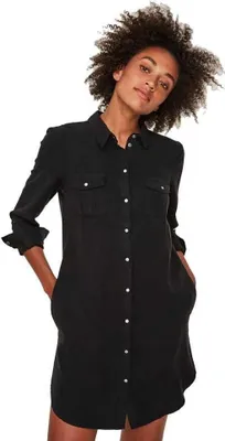 Zdjęcie produktu dla Vero Moda VERO MODA Damska mini sukienka Koszula z długim rękawem gładka 2110-00-00468