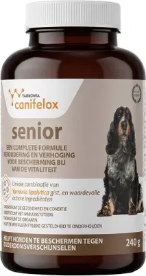 Zdjęcie produktu dla Canifelox Senior 240 g – Karma uzupełniająca dla starszych psów – Zawiera drożdże *Yarrowia lipolytica*