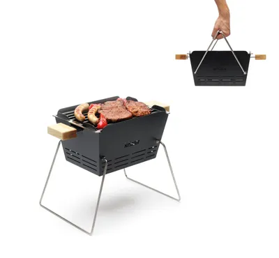 Produktbild von Knister Small Nicht auseinanderziehbar, 28x20 cm Grillfläche, 2.5kg, Stahl feuerfest pulverbeschichtet