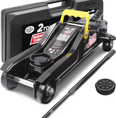 Productafbeelding van Famanu hydraulische hefbühne, 2 ton - Platte hefhoogte 85-330 mm, met draagtas
