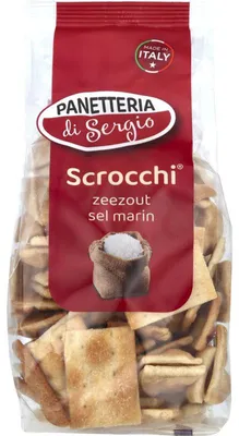 Produktbild von Panetteria di Sergio Scrocchi Zeezout 200g – Knusprige italienische Brotsnacks