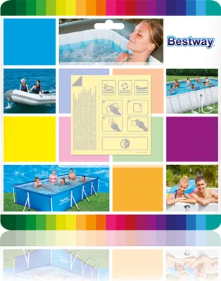 Produktbild von Bestway Reparaturflicken 10 Stück, wasserfest, selbstklebend, 62091