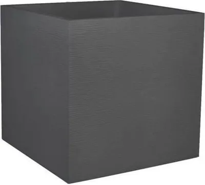Image de Pot de fleurs Carré Graphit, 50 cm, 57 L, 49,5 x 49,5 x H 49,5 cm, Gris Anthracite