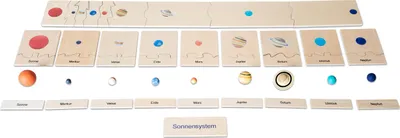 Produktbild von Betzold Lernspiel Unser Sonnensystem, robust, für Kinder ab 5 Jahren, zweisprachig