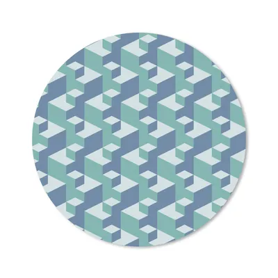 Produktbild von MuchoWow® Mauspad Mousepad Muster - Würfel - 3D 40x40 cm - Mousepads - Maus Mat - Pad - Mausunterlage - Schreibtisch Accessoires