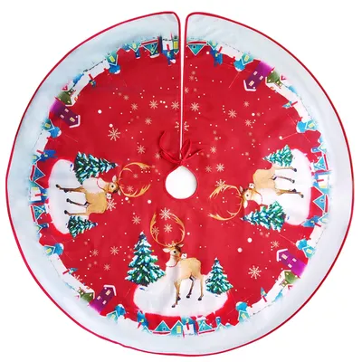 Weihnachtsbaumrock, 85 cm, rund, aus Stoff, Modell C