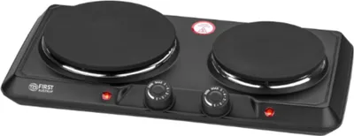 Image de Double plaque de cuisson TZS First Austria 2500 W | Plaques de cuisson en fonte 180/150 mm |manuelle | Mobile pour le camping et les voyages | Noir *Produit de seconde main*