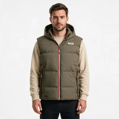 Productafbeelding van Geographical Norway heren vest VITO, olijgroen, maat S (WZ6239H/GN-KAKI)
