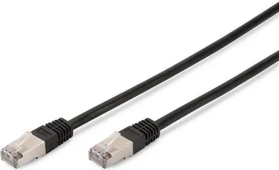 Image de DIGITUS Patchkabel RJ45 SF/UTP Cat5e  2.00m schw Polybeutel