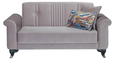 Immagine prodotto di Divano letto in tessuto divano imbottito divano a due posti divano a 2 posti grigio