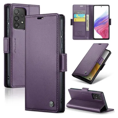 Obrázek produktu pro Galaxy A53 5G Pouzdro, RFID Blokování Karet, Pokročilé Flip Kožené Pouzdro s Funkcí Stojánku pro Samsung Galaxy A53 5G Fialová