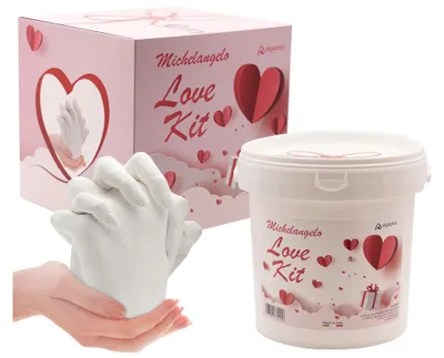 Zdjęcie produktu dla Kreatywny Zestaw do Odlewania Rąk dla Par i Rodziny z Medycznym Alginianem