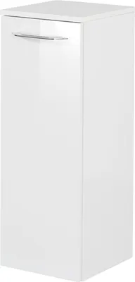 Produktbild von FACKELMANN Midischrank B. CLEVER / Badschrank mit Soft-Close-System / Maße (B x H x T): ca. 30,5 x 81 x 32 cm / hochwertiger Schrank / Möbel fürs WC oder Badezimmer / Korpus: Weiß / Front: Weiß