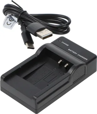 Produktbild von USB Ladegerät kompatibel für Olympus Li-50B Akku D-Li92, DB-100, VW-VBX090, Sony NP-150