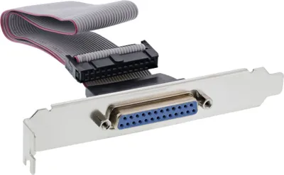 Produktbild von InLine® Slotblech Parallel, mit 25pol Sub D BU an 26pol BU-Leiste, 0,34m, bulk