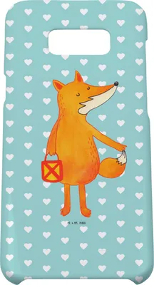 Produktbild von Mr. & Mrs. Panda Samsung Galaxy S8 plus Handyhülle  Fuchs Laterne - Türkis Pastell - Geschenk, Sankt Martin, Selbstbewusst, Handy, Case, Hülle, Cover