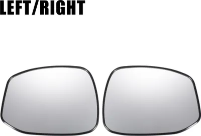 Image de Paire De Verres De Rétroviseur Latéral De Remplacement Avec Plaque De Support, Non Chauffants, En Verre Blanc Pour Honda Civic 2012-2015, Pour Modèle Sans Lampe