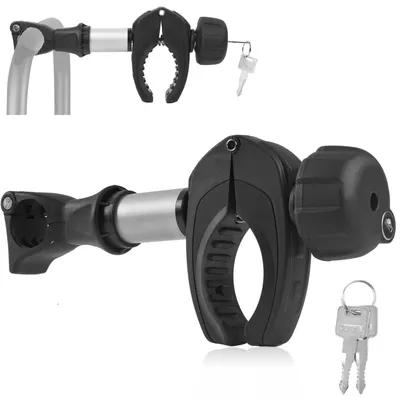 Image de Support de cadre universel pour vélos - 25 cm, verrouillable, en aluminium