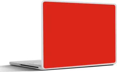 Produktbild von MuchoWow® Laptop Aufkleber Sticker Cover Rot - Farbe - Einfarbig 31x22.5 cm - Laptop-Deko