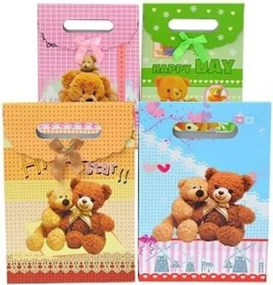 Zdjęcie produktu dla Torba papierowa misie 19 x 27 cm 12 szt. 6860 Tor-0740