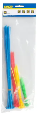 Produktbild von 100 x Kabelbinder bunt 100-300mm PVC