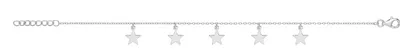 Produktbild von Schönes 925 Sterling Silber (Rhodiniert) Damen - Bettelarmband - 19cm; TRS25699