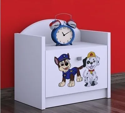 Immagine prodotto di BDW comodino camera dei bambini, supercani, comodino, bianco